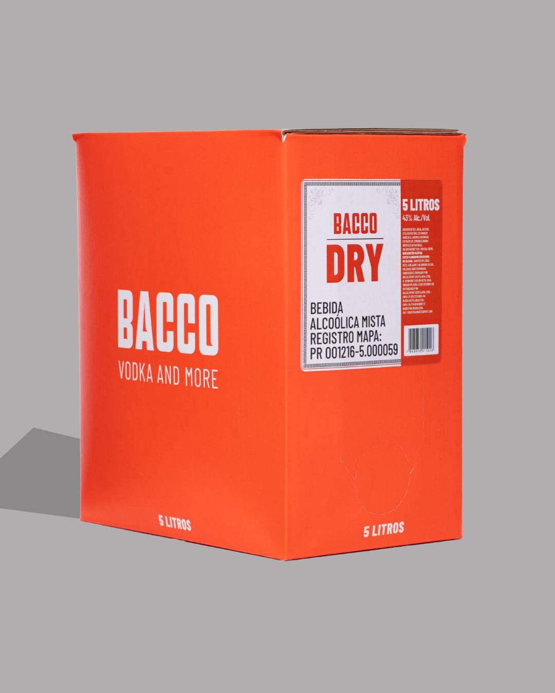 BAG IN BOX 5L DE BACCO DRY GIN