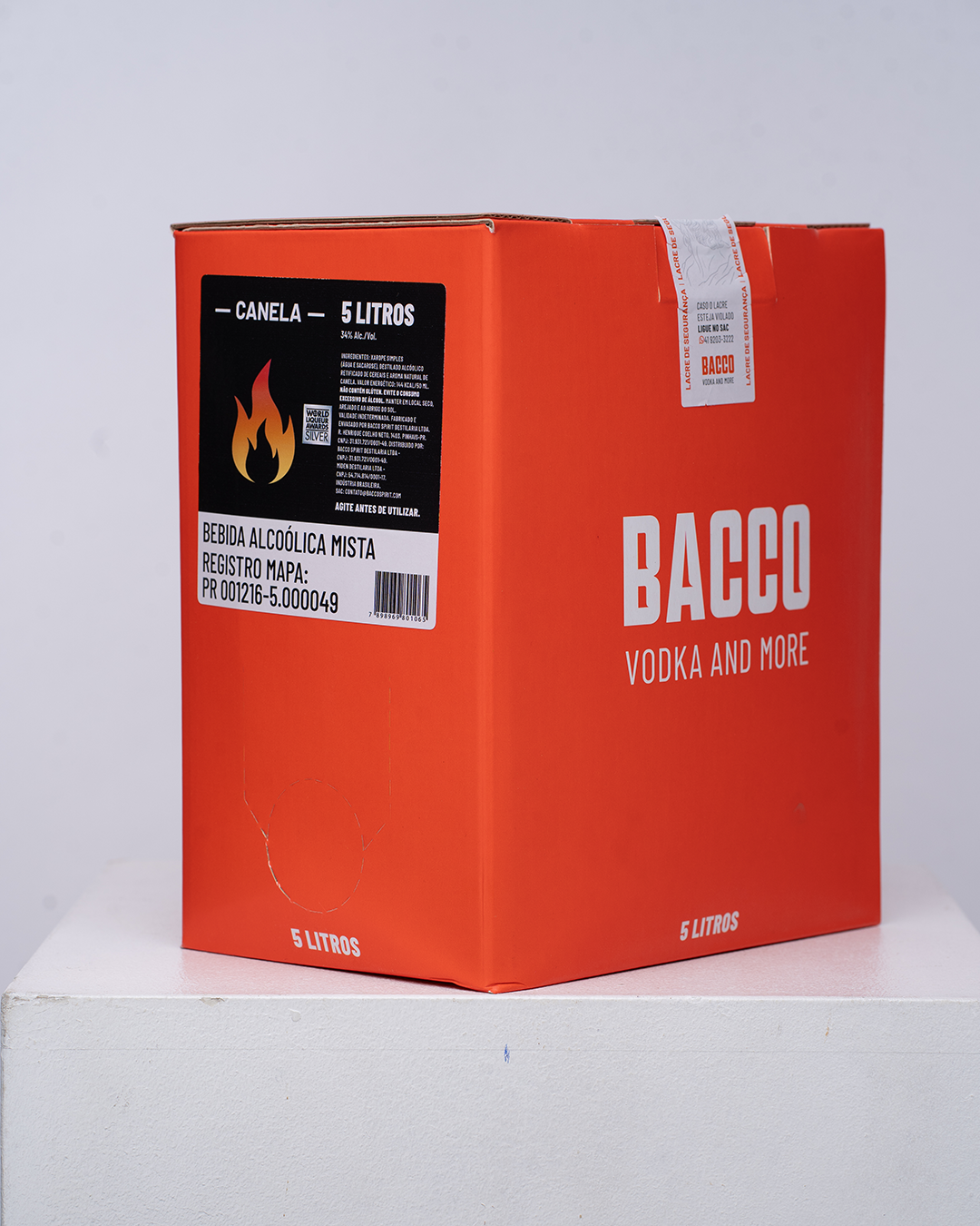 BAG IN BOX 5L DE LICOR DE CANELA BACCO FIRE