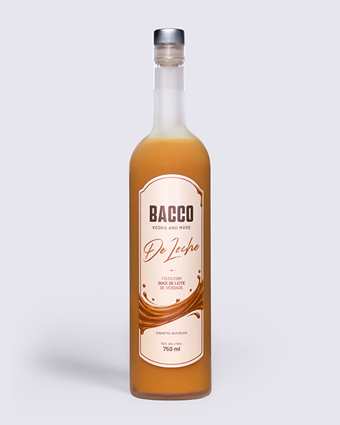 COQUETEL ALCOÓLICO DE DOCE DE LEITE BACCO DE LECHE 750ML