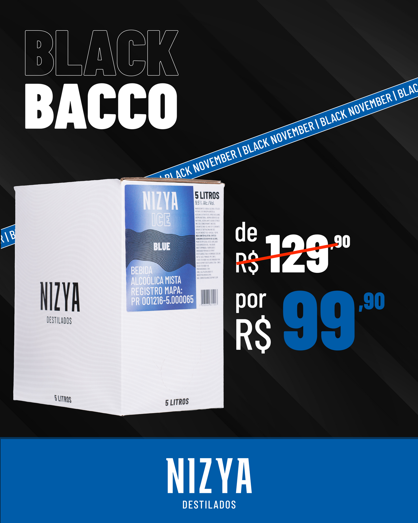 BAG IN BOX 5L DE NIZYA BLUE