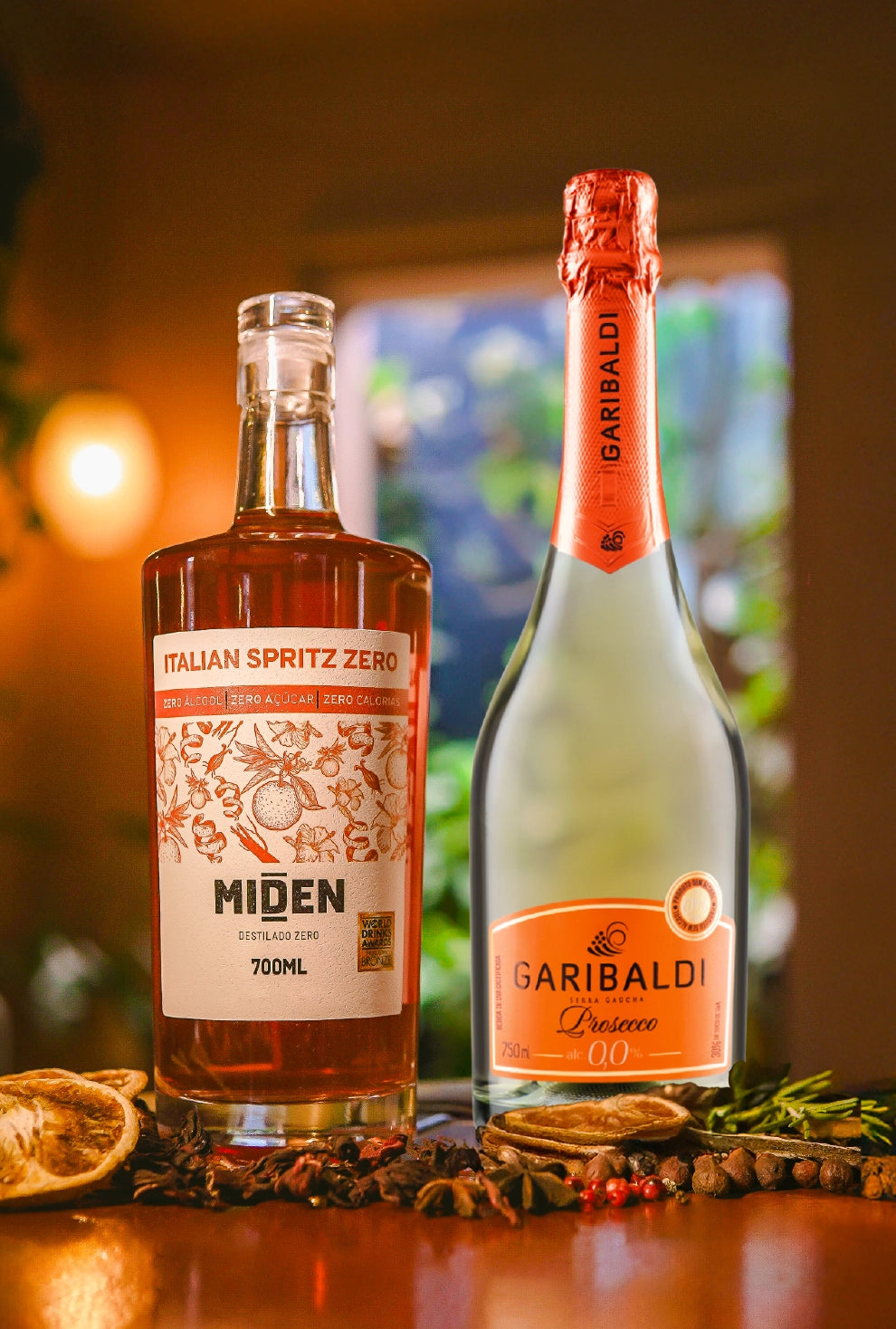 KIT ITALIAN SPRITZ 700 ML + ESPUMANTE GARIBALDI