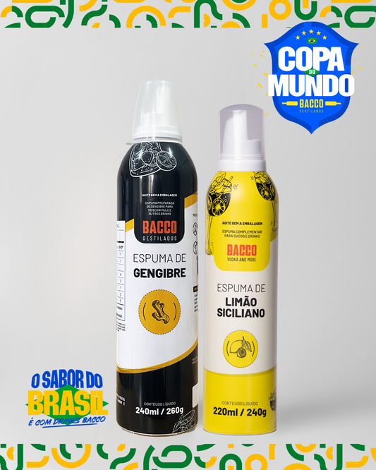 Espumas Gengibre e Limão Siciliano