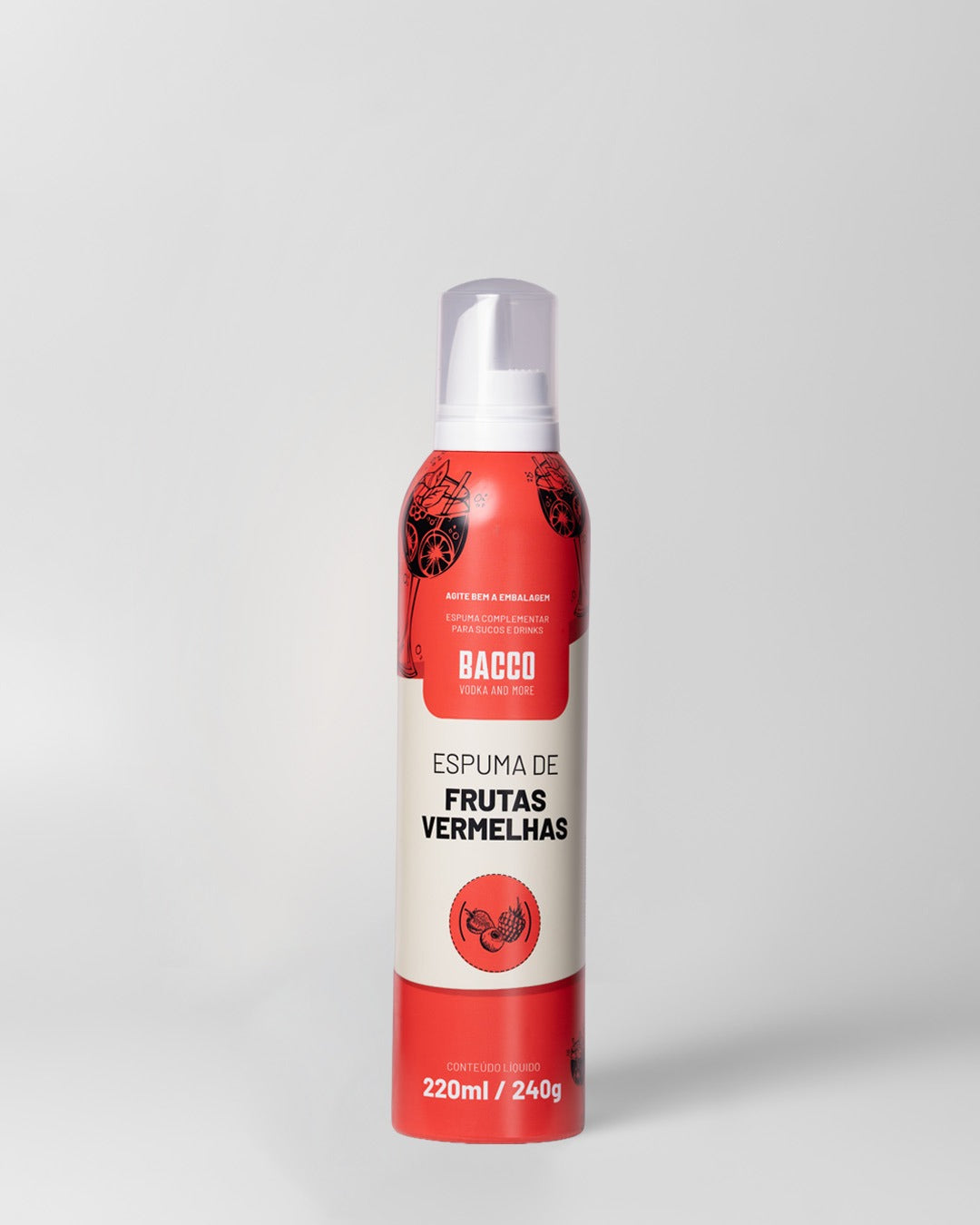 ESPUMA DE FRUTAS VERMELHAS 220 ML