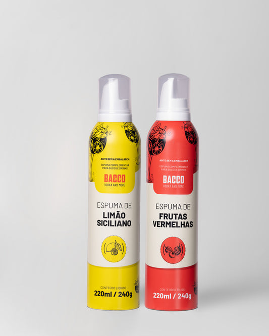 Espumas Limão Siciliano e Frutas Vermelhas