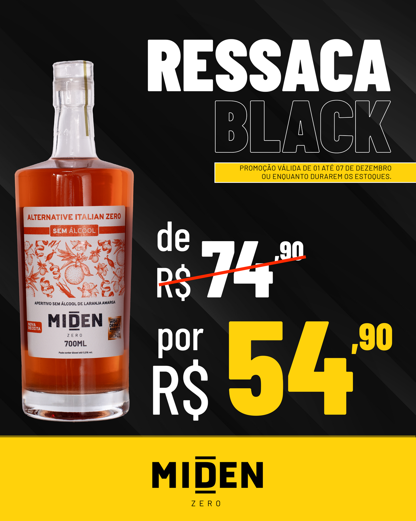 MIDEN ALTERNATIVE ITALIAN ZERO 700ml